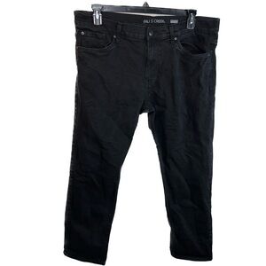Falls Creek Jeans Straight Leg Stretch Denim Pull on Pants Full Length 38x30
